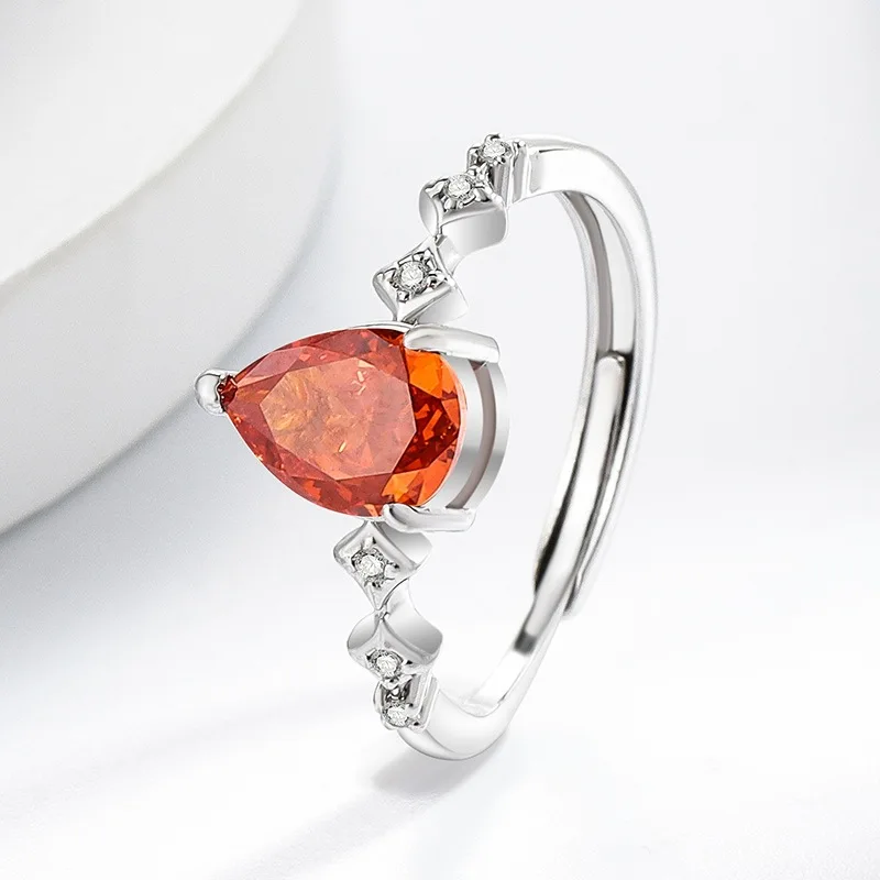 Elegant Adjustable 925 Silver Gemstone Ring for Women – Perfect for Any Occasion