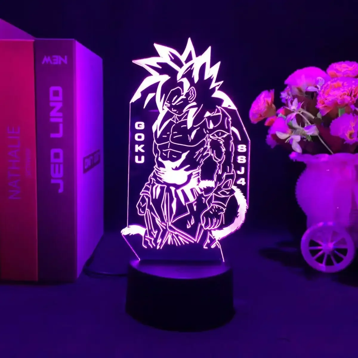 3D Led Night Light Anime Goku Vegeta Dragon Ball Z Lampada Da Tavolo Bambini Bed Room Decor Compleanno E Regali Di Natale Per I Fidanzati