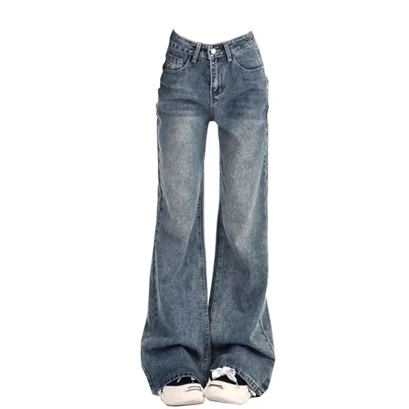 Ladies Jeans Flare Trousers Leisure Slimming Vintage Inspired Autumn High Waist Bell Women's Pants Flared Jeans Jeans Y2k_voghion.com