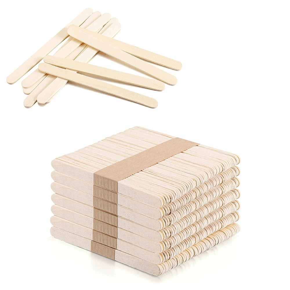 Comfy Package 4.5” Popsicle Stick Set Multipurpose Wooden Sticks