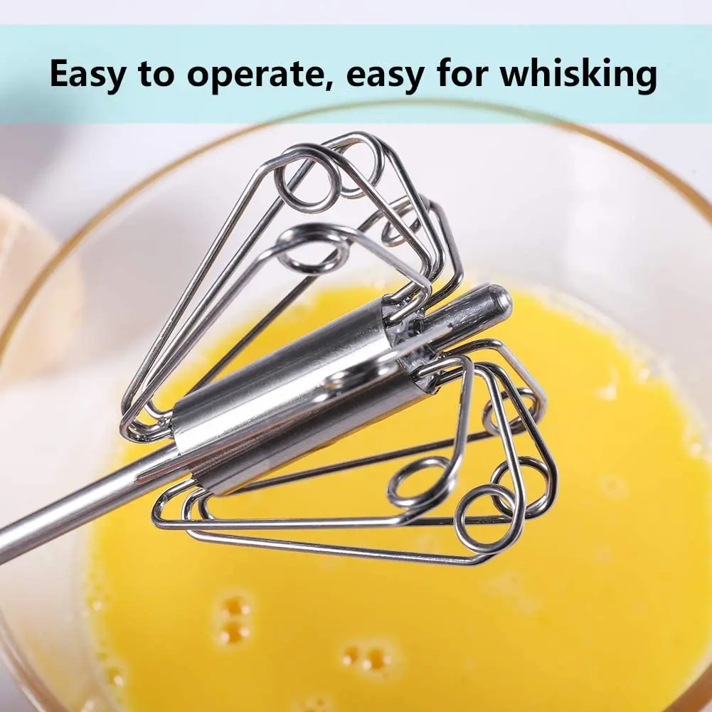 Newness Stainless Steel Whisk Blender for Home - Versatile Tool for Egg  Beater, Milk Frother, Hand Push Mixer Stirrer - Kitchen Utensil for  Blending