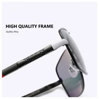 AOWEAR hommes lunettes de soleil miroir polarisées pour hommes femmes de luxe qualité rétro Rectangle UV400 conduite lunettes de soleil gafas de sol 4