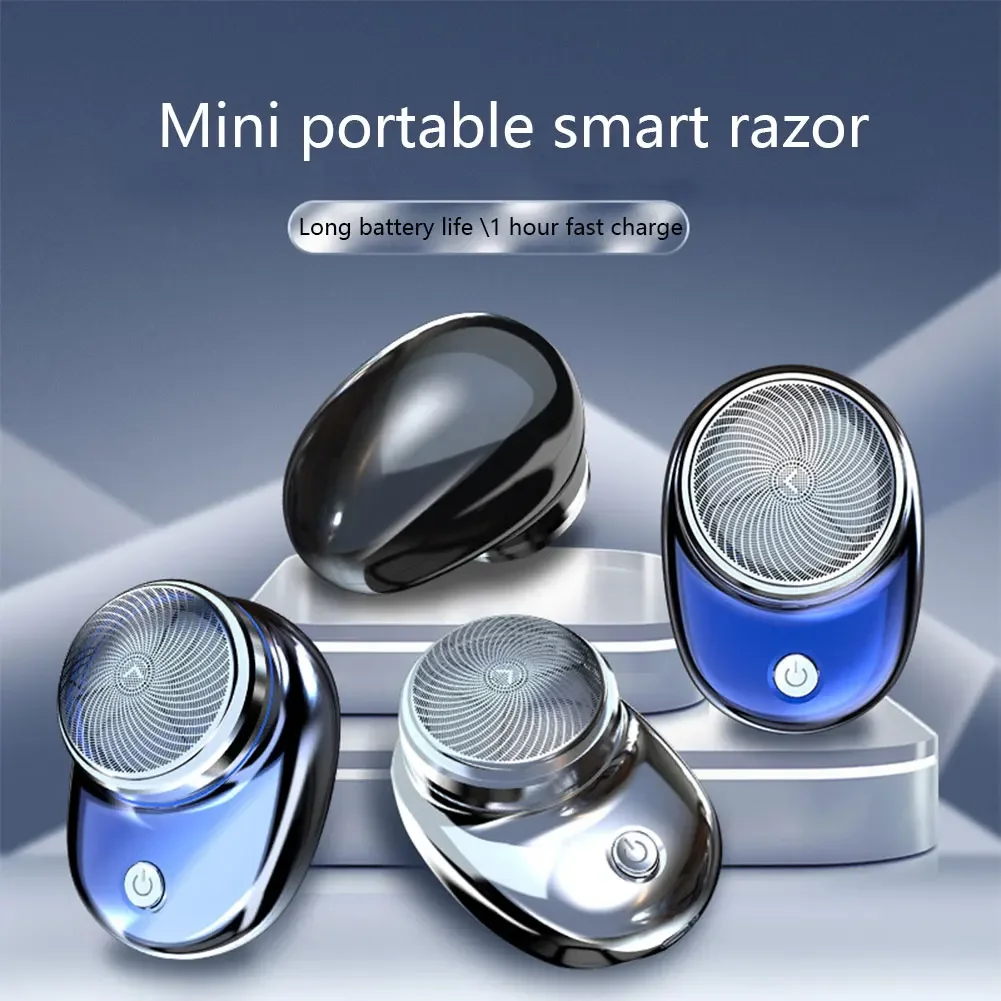 Pocket Size Electric Travel Shaver For Men Washable Rechargeable Portable Painless Cordless Trimmer Knive Face Beard Razor Rotary shaver,Electric razor,Electric shaver,Electrical rotary shaver,Cordless shaver