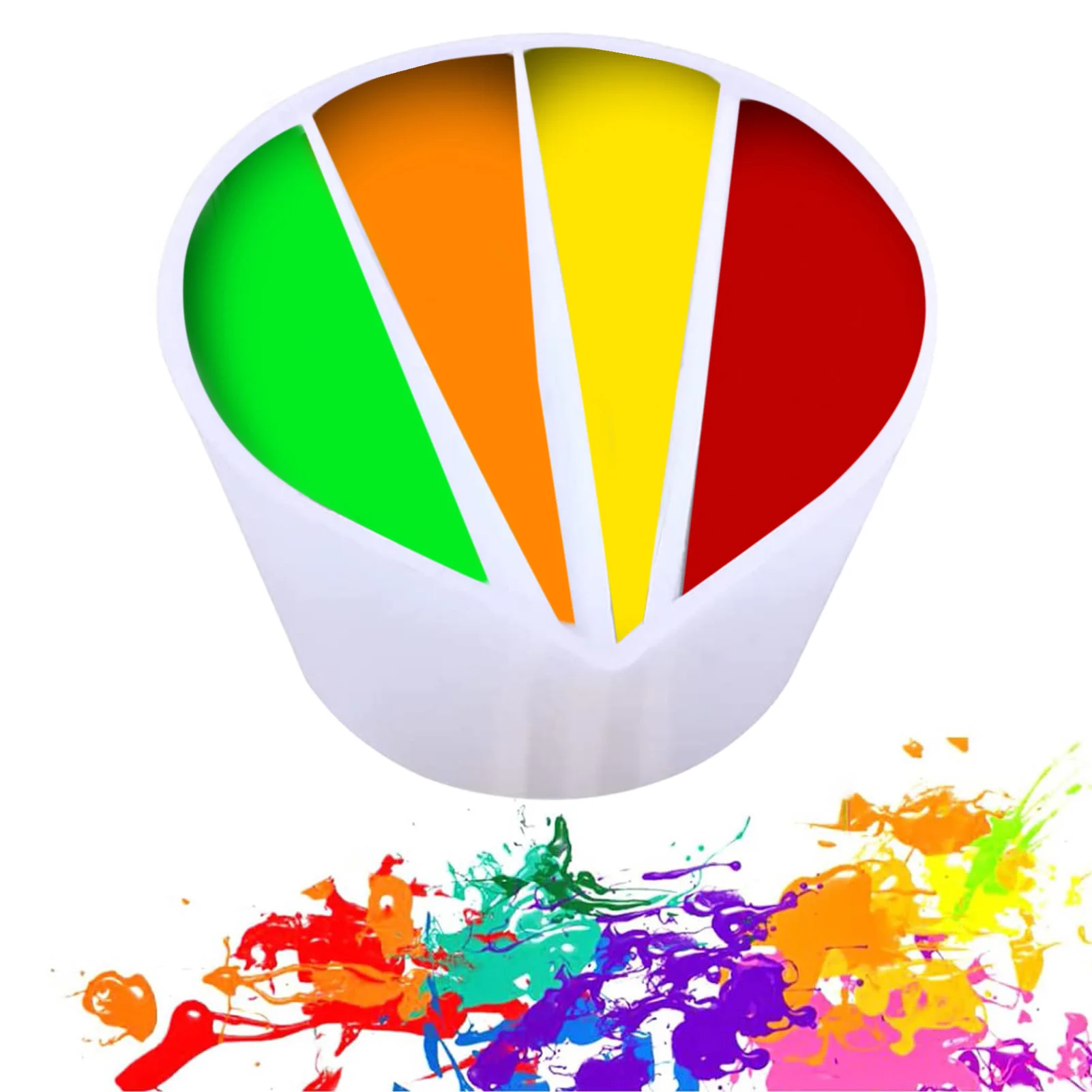 Clear Silicone Epoxy Resin Mixing Cups Dividers Pouring Split Cups Paint Pour Cup For Fluid Art Drawing DIY Making Acrylic Paint