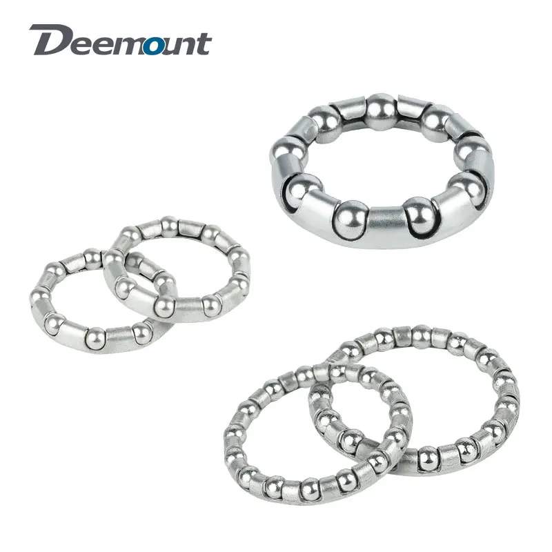 Bicycle ball bearing Bike headset bearings Bicycle wheel hub bearings 4PCS Bicycle Ball Bearing Retainer for Bottom Bracket Crank Headset Fork Hub 1/4 1/8 3/8 3/16 5/16 5/32-inch 5mm 6mm