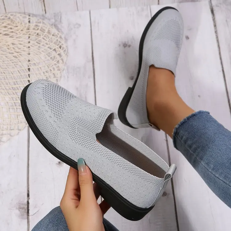 Casual Schoenen Voor Vrouwen 2023 Zomer Mesh Ademend Platte Schoenen Dames  Comfort Licht Sneaker Vrouwen Slip Op Loafers Zapatillas Muje - AliExpress