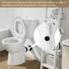Rear Outlet Toilet With 19 Inch Tall Toilet Bowl & Tank, High Toilets For Seniors With Rear Discharge-Includes Extension Pipe 4