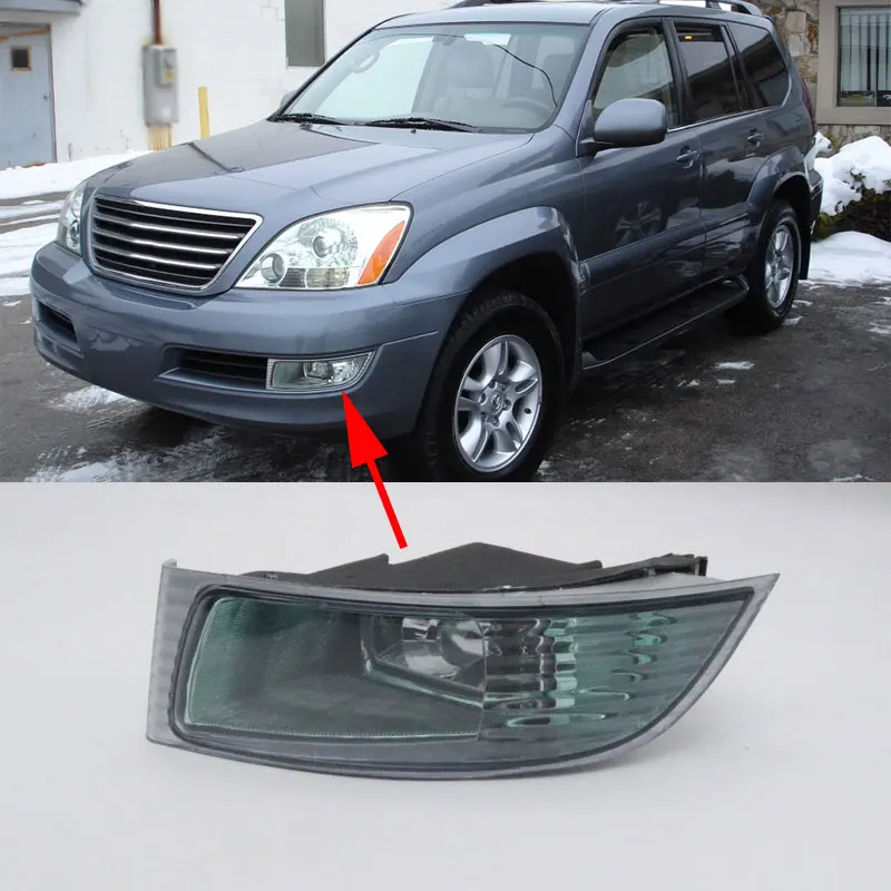 Car Front Bumper Fog Lamp Fog Light For Lexus Gx470 Uzj120 2003 2004