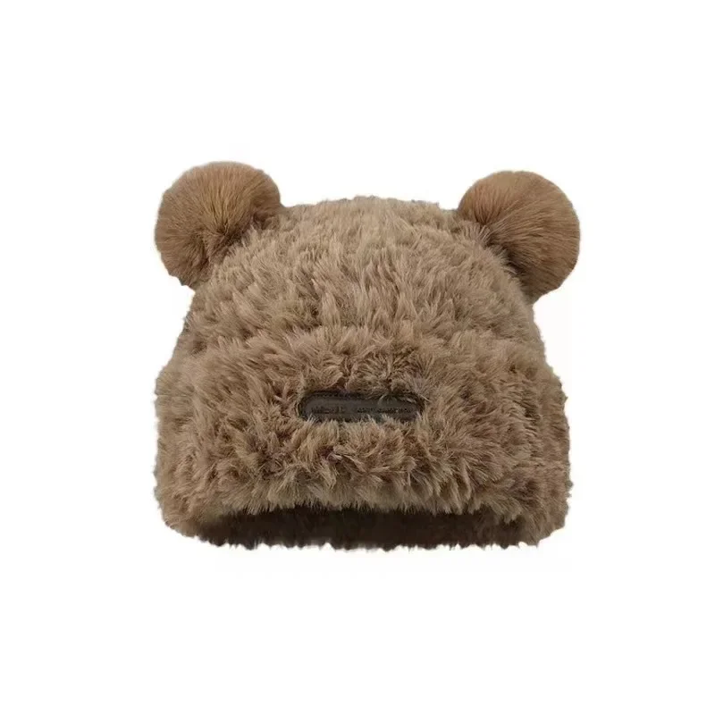 Letter Bear Ears Knitted Woolen Hat