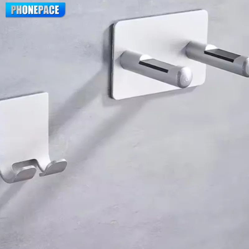 Wall-mounted hair dryer organizer waterproof space-saving for bathroom