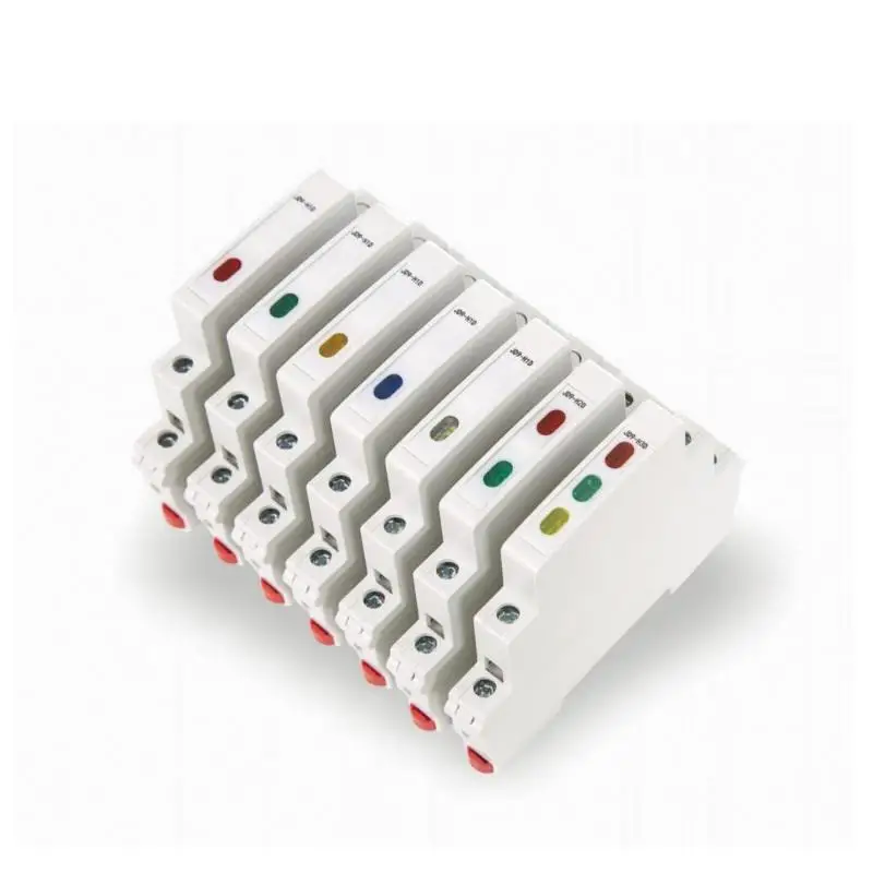 1트랙형 신호등 JD9 레일 표시등, 3색 이중색 적색, 녹색, 황색 24V 220V AC/DC
