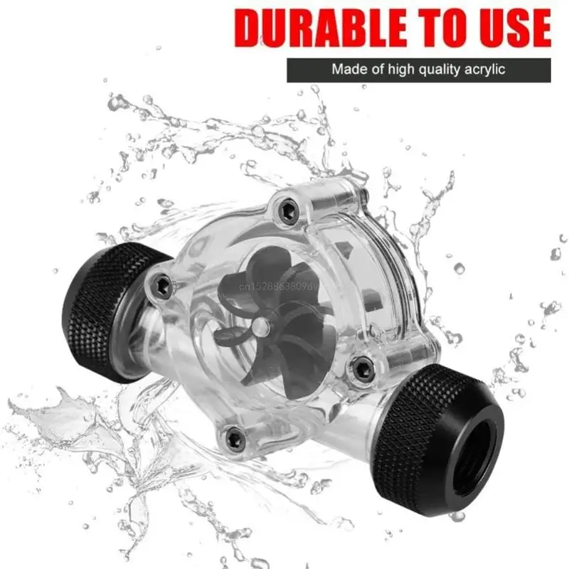 PC Water Cooli용 터빈 유량계용 G1/4 유량 표시기 8 임펠러