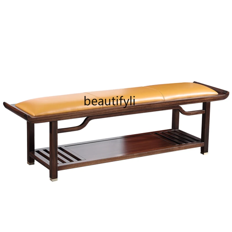 

New Chinese Style Blackwood Tailstock Bedroom Furniture Zen Modern Minimalist Solid Wood Long Shoe Changing Stool furniture