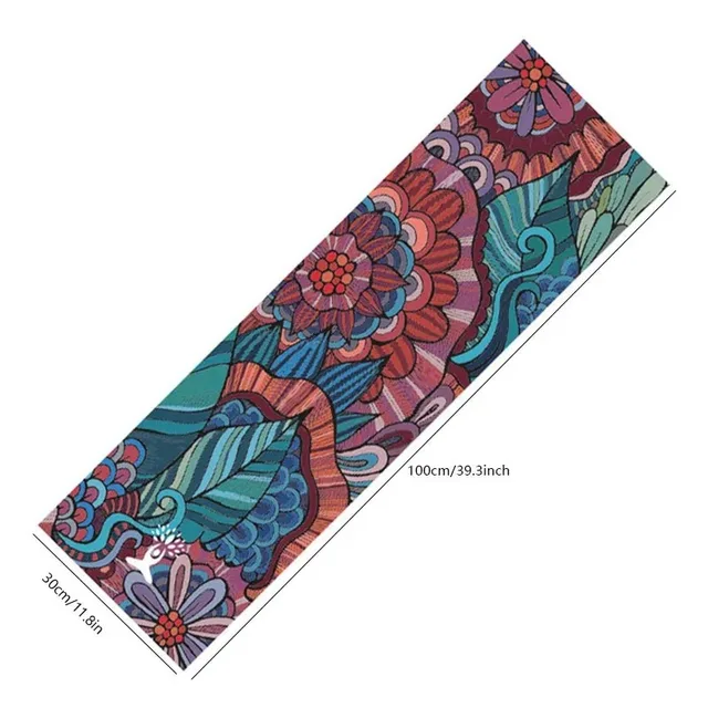 Yoga Cooling Sports Printed Towel 30*100cm Yoga Mat Cover Non-slip Gym Fitness Microfibre Travel Quick Drying Mat Pilates Gift 6