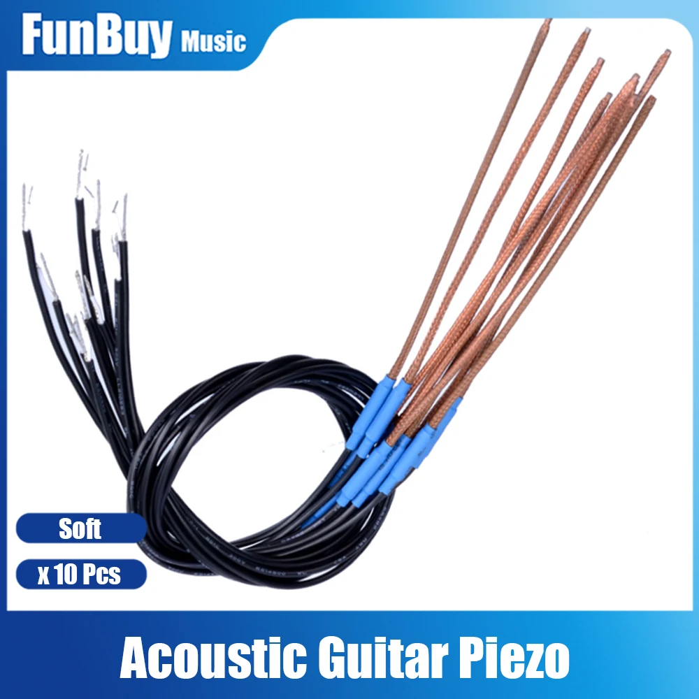 

10pcs High Sensitivity Acoustic Guitar Pickup Soft Strip Pickup Piezo Under Saddle Guitar Pickup Accessories