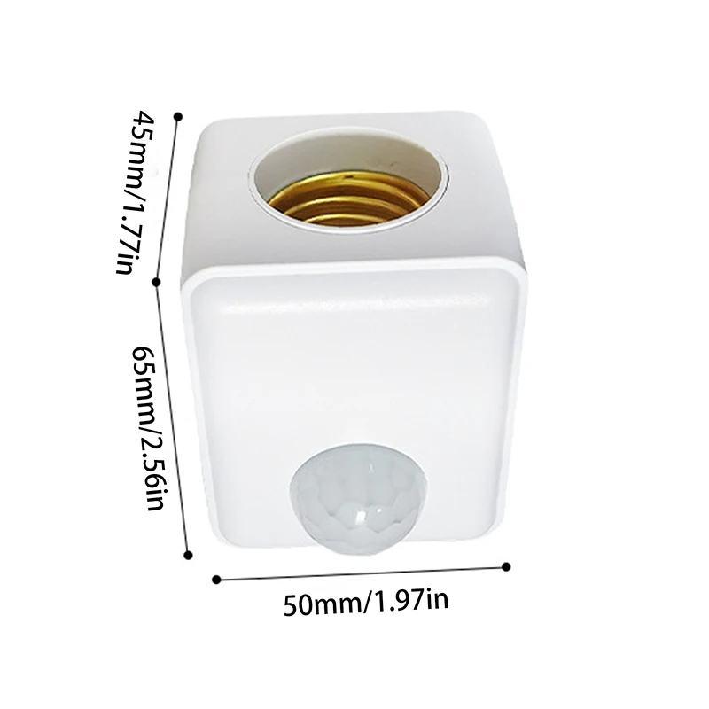 AC110-240V Wall Mounted LED Human Infrared Sensor Lamp Holder Intelligent Delay E27 Screw Port Sensor Lamp Head Adapter lamp holder lamp bulb holder lamp base lamp socket adapter lamp socket extender diy lighting accessories