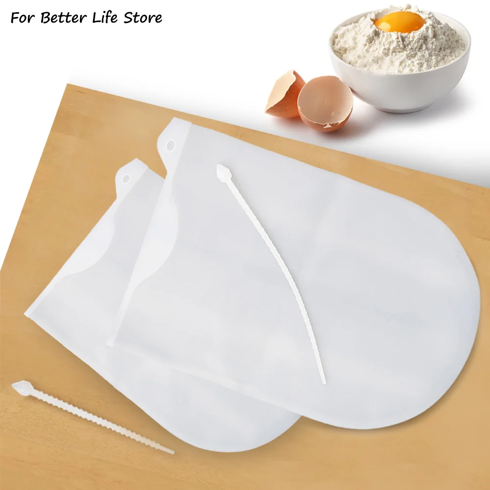 1Pcs Silicone1.5/3Kg Kneading Dough Bag Transparent Blend Flour Mixing Mixer For Bread Pastry Pizza Kitchen Accessorites Tools