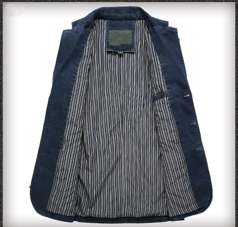 Men's Denim Suit Jacket 8