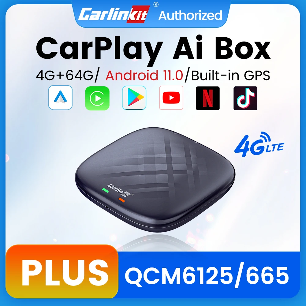 Carlinkit Carplay Ai Box Android 11 Plus 4+64g 3+32g Tv Box Android