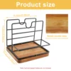 Napkin Holder Metal Table Napkin Holder with Weighted Base Multipurpose Napkin Salt and Pepper Dispenser for Kitchen Countertop 2
