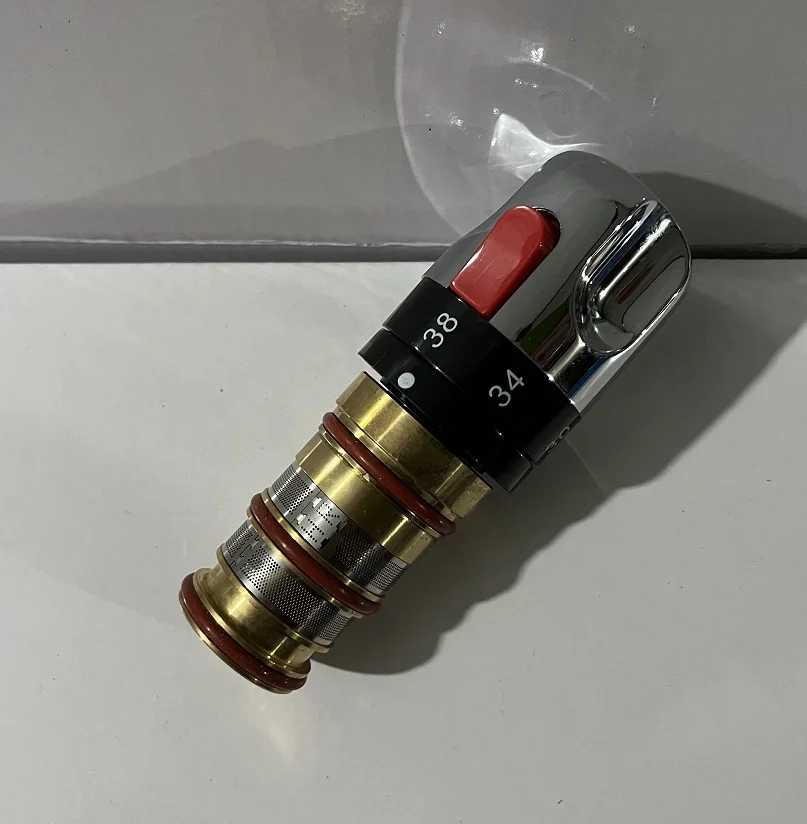 Thermostatic Faucet Cartridge for Shower Tap Hot Water Connection on Right Side