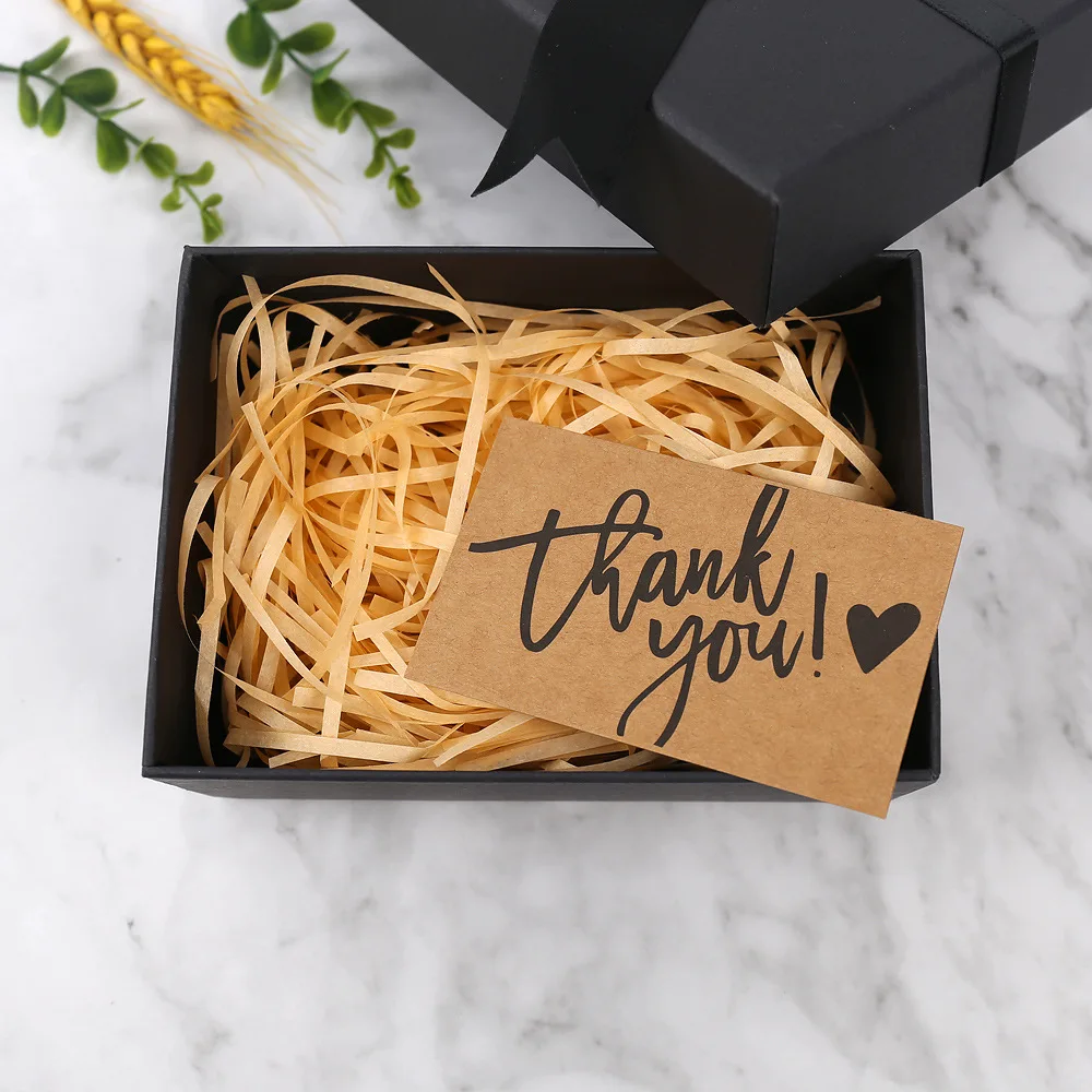 50PCS Kraft Paper Thank You Cards – Blank Greeting Cards for Kids Birthday, Baby Shower... - SKU BGC02113 - UGI Packaging