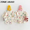 New Spring Family Matching Sets Girl Colorful Printed Princess Dress/Boy Sweatshirts Pants Sister Brother Siblings Clothes E1406 1
