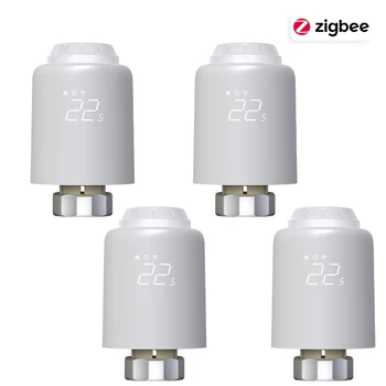 TRV ZigBee สมาร์ทเทอร์โมสตัท, วาล์วหม้อน้ำควบคุมอุณหภูมิเครื่องทำความร้อนในบ้าน Alexa Google 15