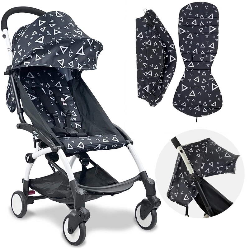 Accessori per passeggini per sedile Babyzen Yoyo copertura parasole tasca  posteriore con cerniera tessuto Oxford cappuccio e materasso a 175 gradi| Accessori per passeggini| - AliExpress