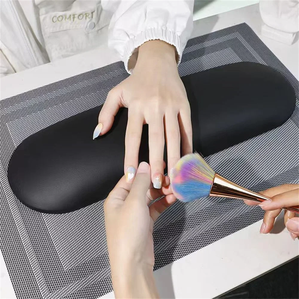 3Colors PU Soft Hand Palm Rest Manicure Table PVC Hand Pillow Cushion Arm Rest Russian Style Manicure Pillow Salon Tools