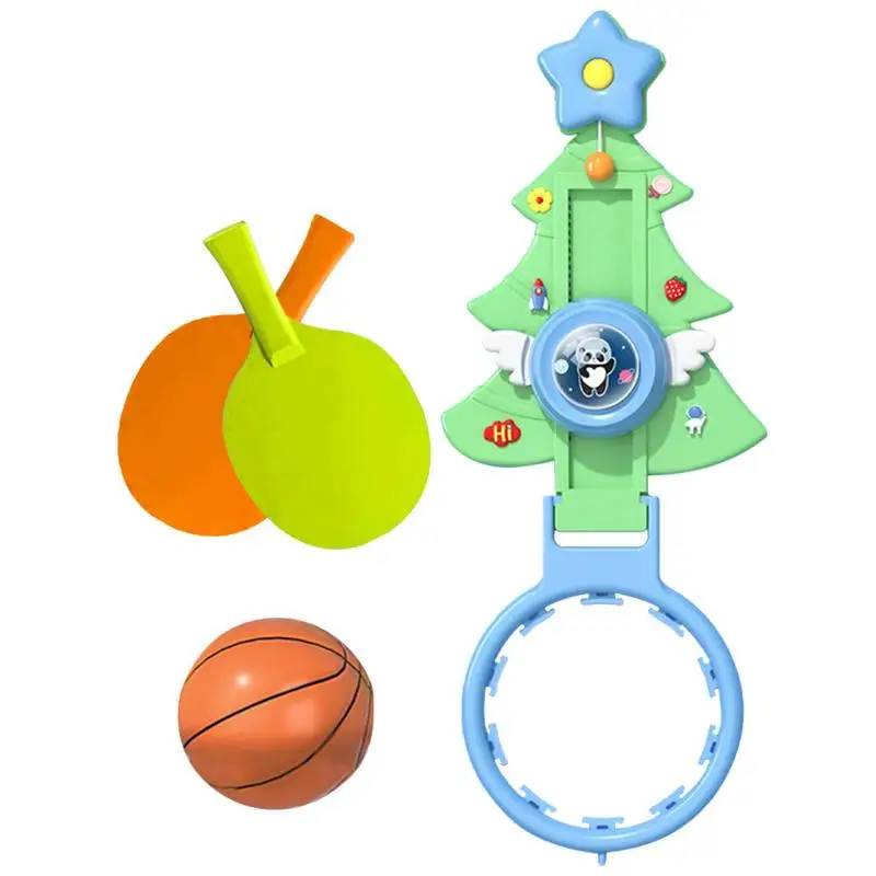 

Vertical Jump Trainer For Basket Ball Portable Table Tennis Trainer Set Wall Mount Games Parent-Child Tennis Indoor Coordination