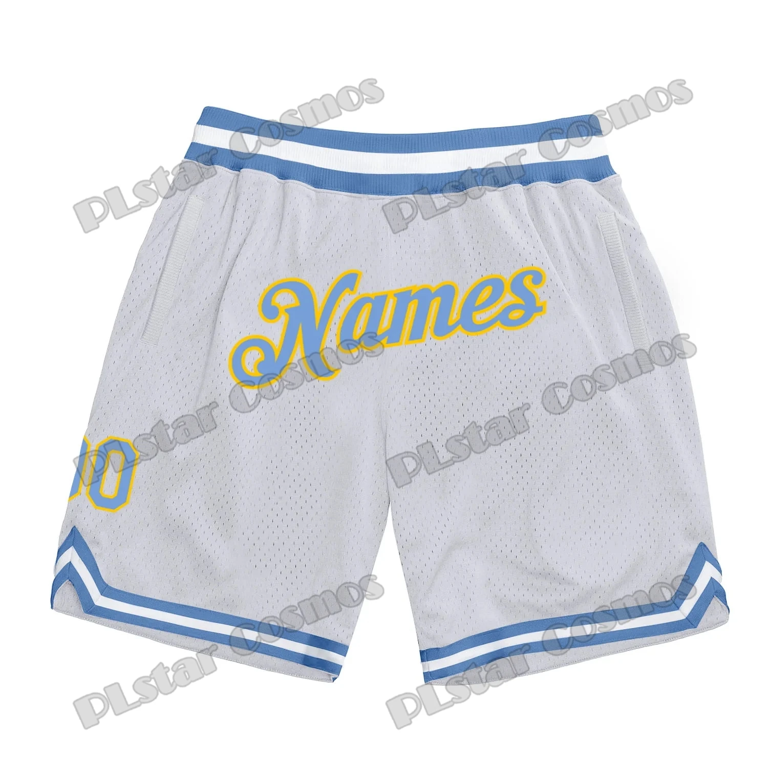 Custom Name and Number Royal Red-White 3D Printed Men\'s Basketball Shorts Youth Summer breathable Mesh Sports Shorts LQD09