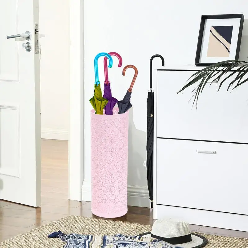 Modern Umbrella Stands Simple Metal Umbrella Storage Holder For Long Handle Folding For Porch Doorway