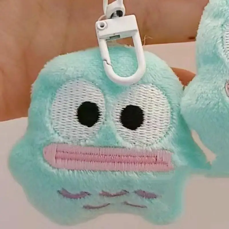 Plush Keychain Key Chain Kawaii Sanrio Hangyodon Plush Keychain Cartoon Anime Ugly Cute Ugly Fish Plush Pendant Stuffed Toys Bag Decoration Girl Gifts
