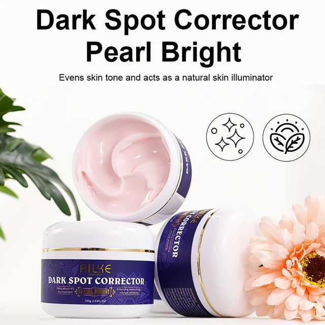 AILKE Double Glutathione Dark Spots Remover Gesichtscreme, für Achselhöhle, Ellenbogen, Beine, weiße Flecken, Altersflecken, Sonnenflecken, Sommersprossen