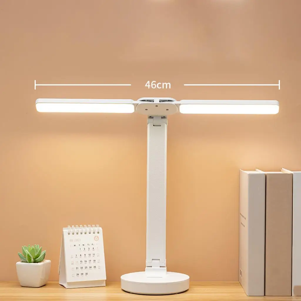 Rechargeable LED Desk Lamp Portable Dimmable 3600mAh 3 Lighting Touch Foldable