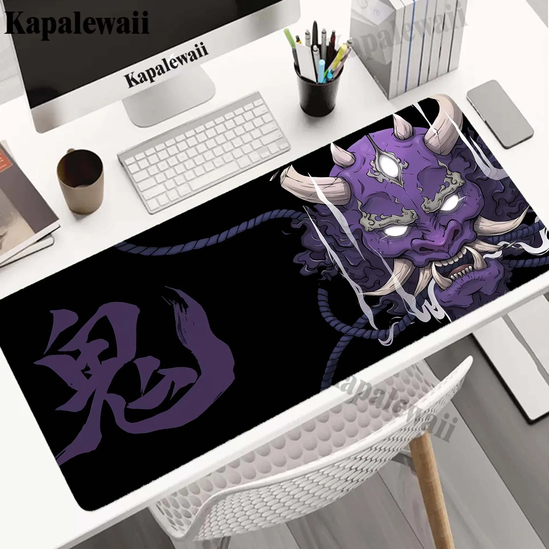 

Japanese Oni Individuality Cool Mousepad Gamer Mouse Pad Gaming Desk Mat Alfombrillas de ratón Mouse Mat Keyboard Pads 100x50cm