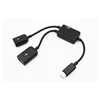 2 in 1 Micro USB OTG Cord Hub Power Adapter Cable for Cellphone Tablet Computer Micro USB OTG Converter Cord 1
