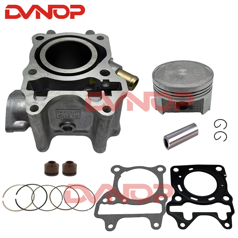 

Scooter Pcx 125cc Cylinder Kit For Honda Lead125 WW Pcx125 Click125i Forza 125 52.4mm 12100-KZR-600 4-Stroke Engine