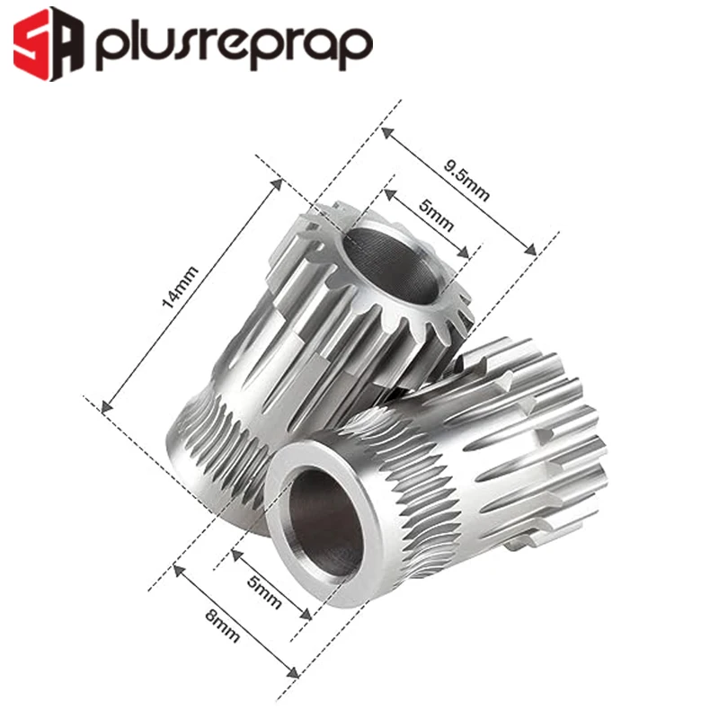 Dupla Extrusão Gear Kit para Prusa Peças Impressora 3d de Curto Alcance Dual Drive Extrusora Faça Você Mesmo Direto Bowden Alimentação Acessórios - Imagem 5