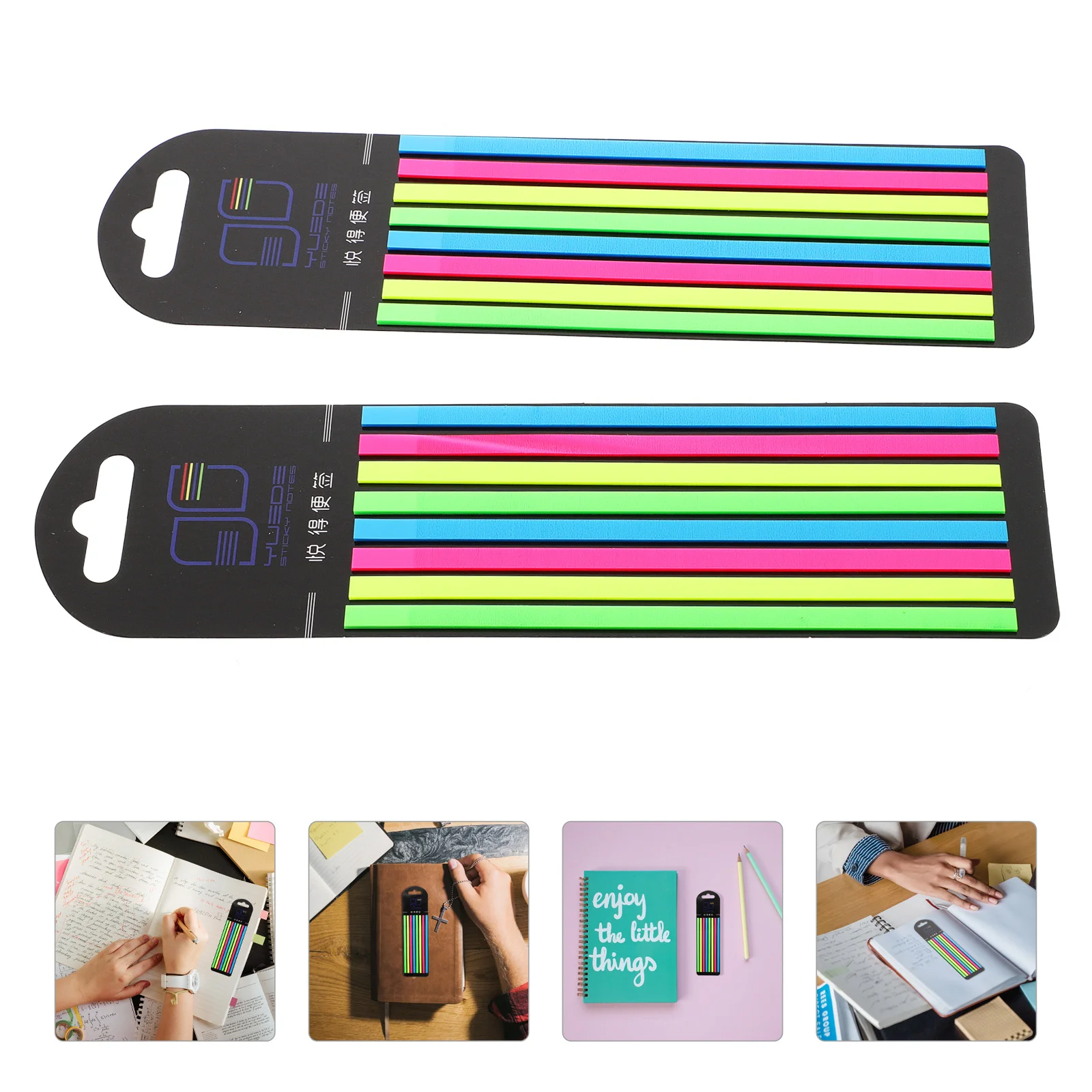 

Reading Strips Sentence Markers Fluorescence Highlight Strips PET Stickers Thin Fluorescent Sticky Notes N Times Stickers