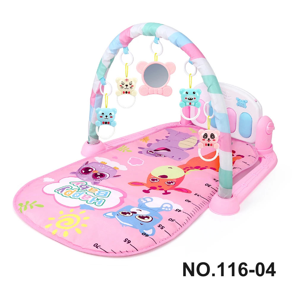 Multifunctional Fitness Frame Baby Activity Gym Play Mat Musical Rack Kid Infant Educational Crawling Carpet Toy Children Gift 4