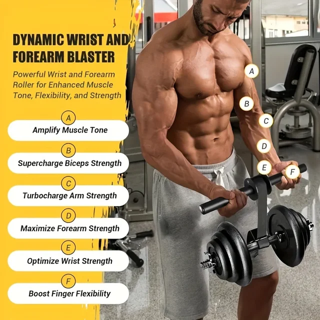 Iron Wrist Forearm Strengthener Muscle Training Stick Strength Equipment Black Universal Size  Power Fitness Outdoor Sports Gear 2