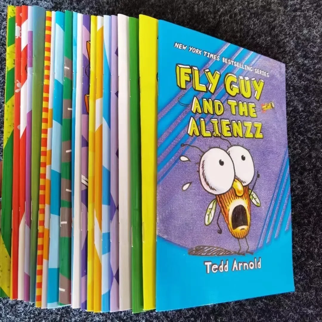 18 Books / Set English Usborne Books for Children Kids Picture Books Baby Famous Story The Fly Guy Series Fun Reading Story Book