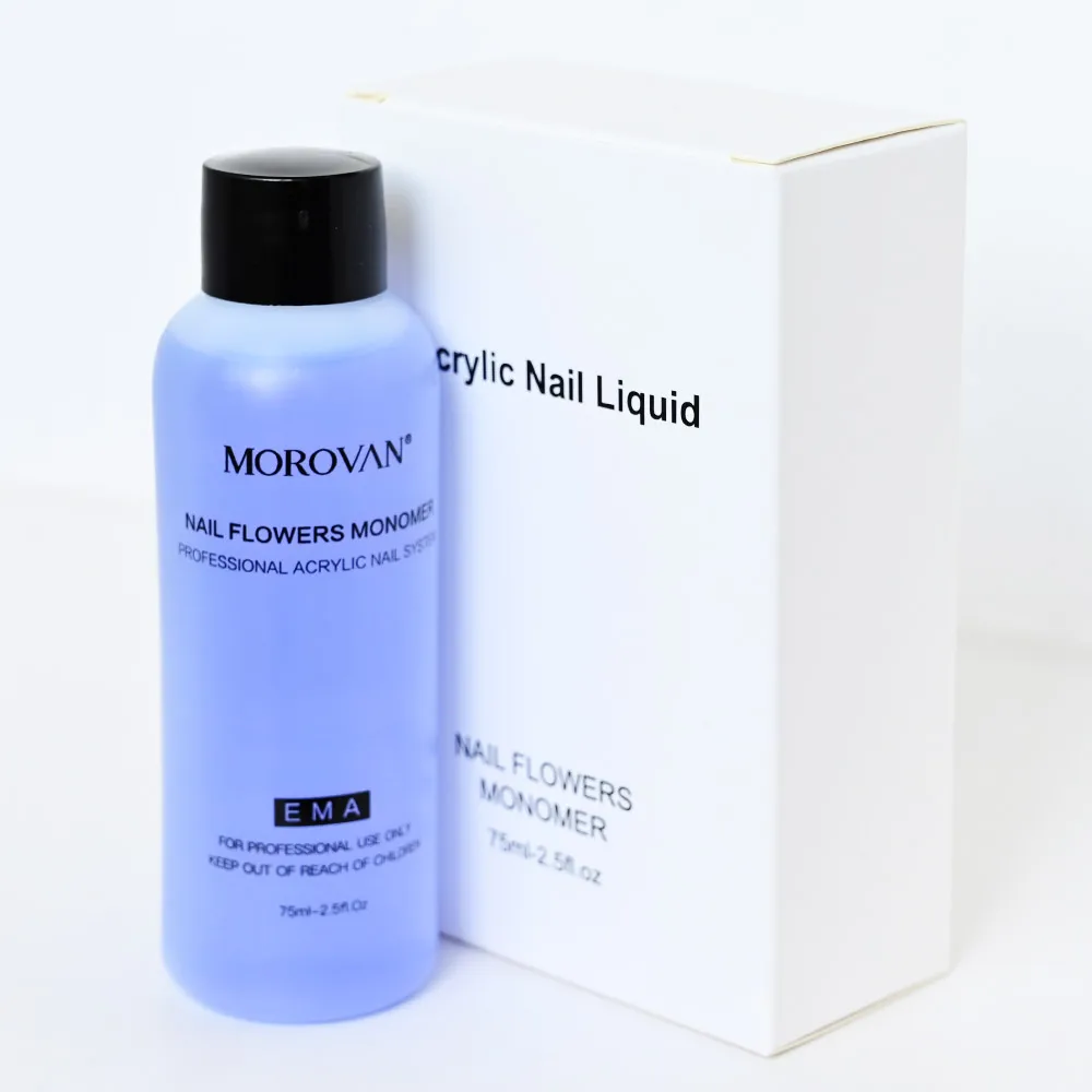 75ML/Bottle EMA Acrylic Nail Art Crystal Liquid Monomer Manicure Build Extension/Dipping/Carving Liquid Profession Acrylic Suppl nail acrylic liquid