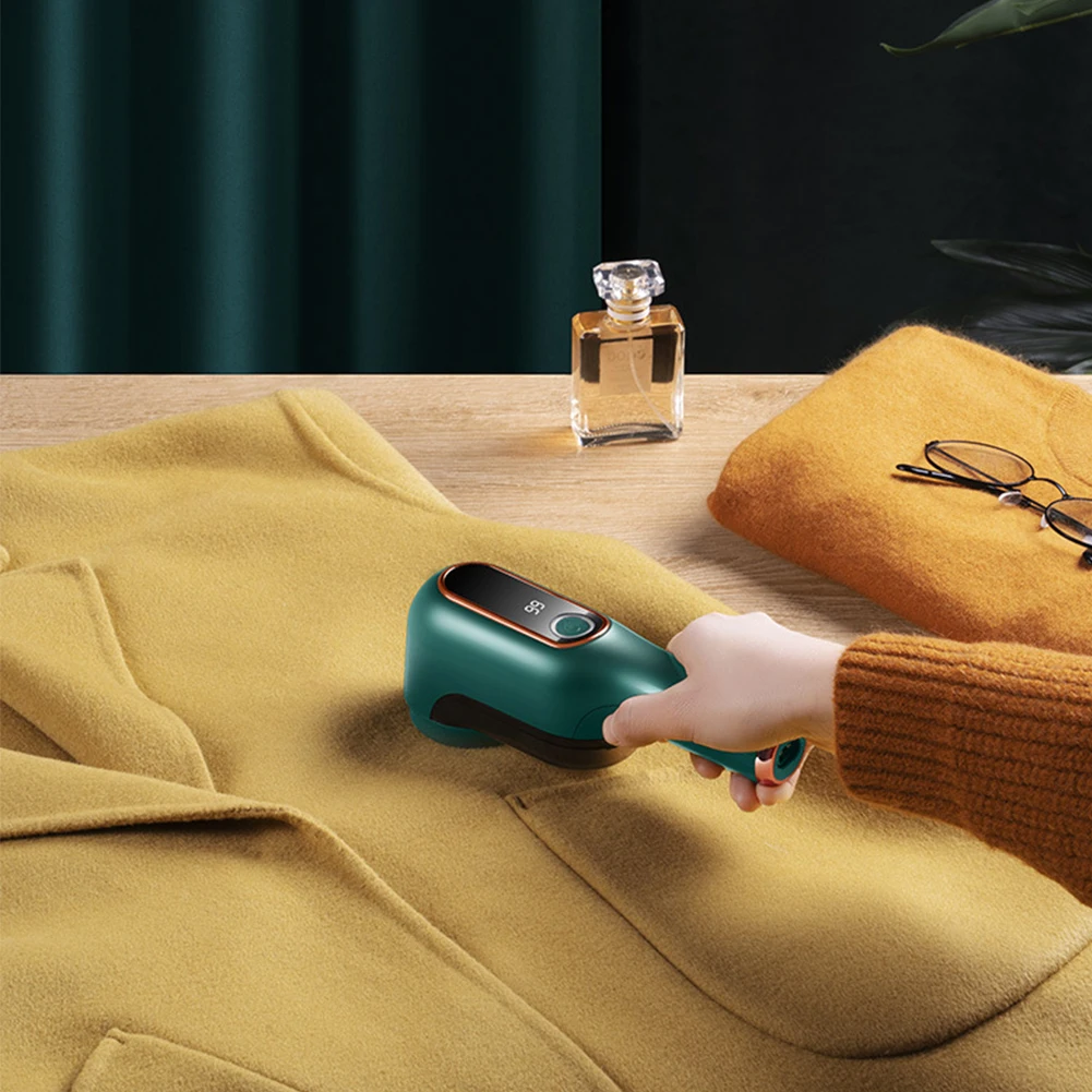 

Электрический прибор для удаления пуха с 6 лезвиями, USB Перезаряжаемый цифровой дисплей мощности, портативный прибор для удаления пуха/катышков