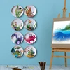 Round Simple Marine Style Ceramic Plate, Hanging Wall Decoration, Living Room, Dining Room, Sofa Background, Fashion 2