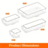 A Set Of 25/44 Ultimate Drawer Storage Solution Kit - Transparent Multifunctional Plastic Storage Set With Adjustable Dividers A 5