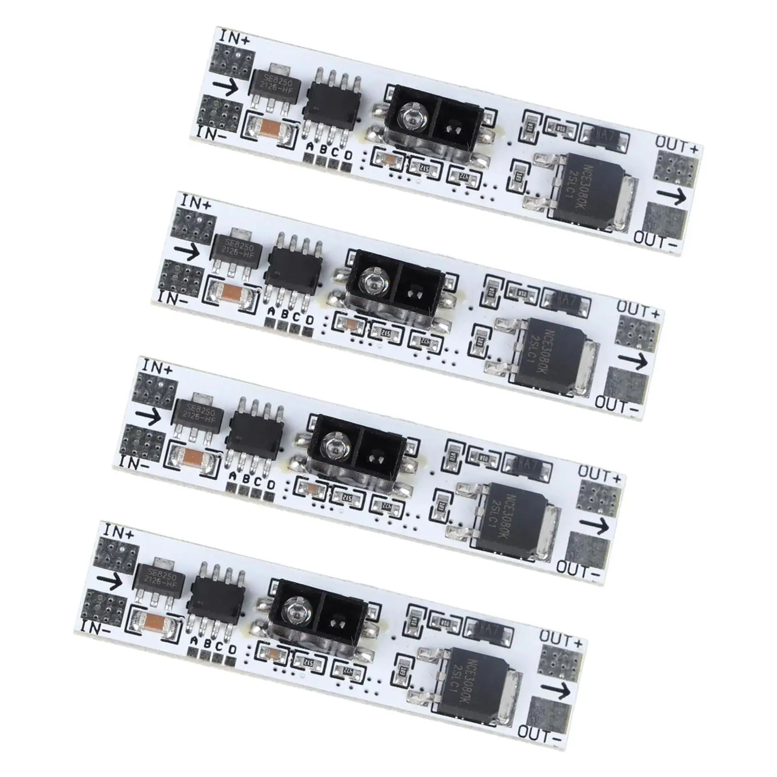 4 Pcs Hand Sweep Sensor Module LED Light Controller Practical Cabinet Light Sensor Switch Module for Cupboard Wardrobe