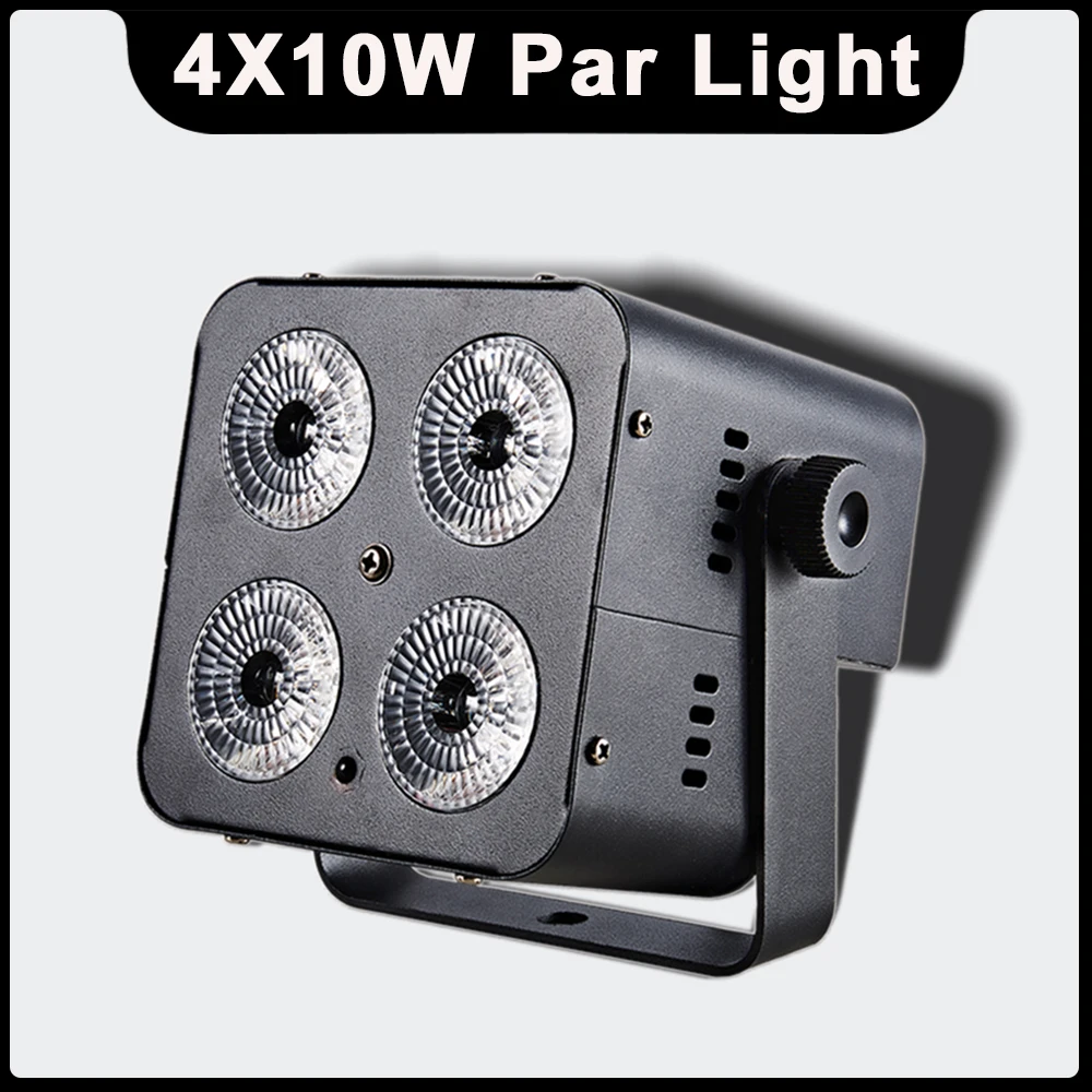 Yuer New Led 4 X10W Rgbw Par Light Telecomando Dmx 8Ch Per Discoteca Dj Music Party Bar Decorazione Stage Lighting Club Dance Floor